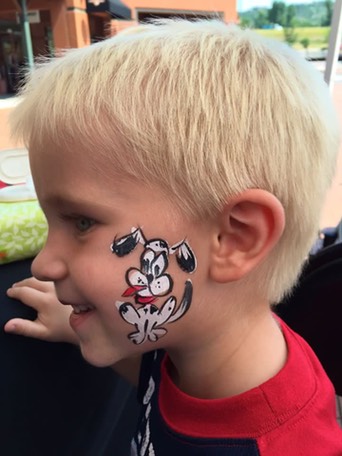 #dog #facepaint #cheek #art #snappyfacepainting