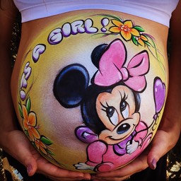 #minniemouse #pregnatbelly #belly #facepaint #bellypainting #prenatal #art #snappyfacepainting